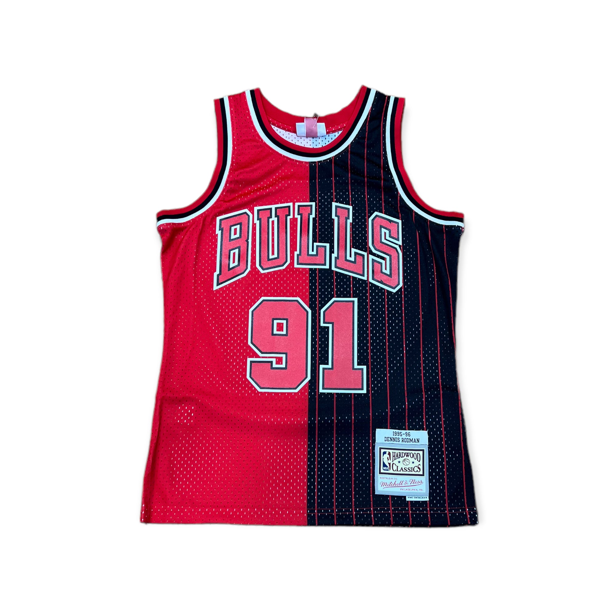 Mitchell & Ness: Bulls Split Rodman Jersey